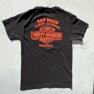 Women's Harley Davidson T-Shirt Black San Diego S Motorcycle Bikercore USA Ride